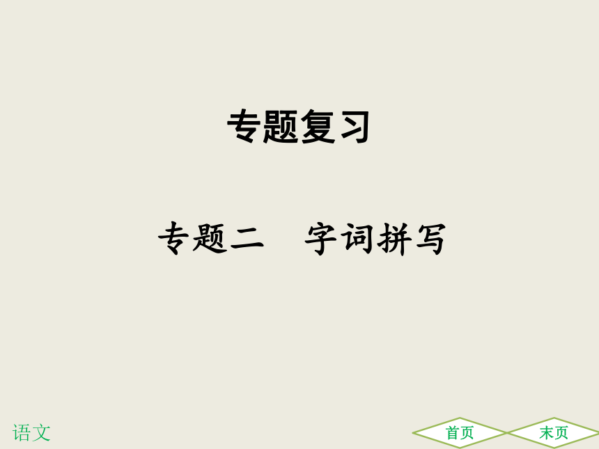 专题二 字词拼写 课件