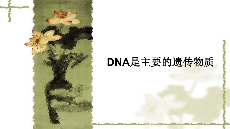 人教版高中生物必修二第三章第1节《DNA是主要遗传物质》课件（26张）