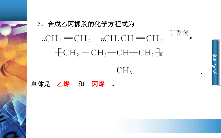 【金版学案】2014-2015学年高中化学（鲁科版，选修1）同步课件：第4章课题5 几种高分子材料的应用（共34张PPT）