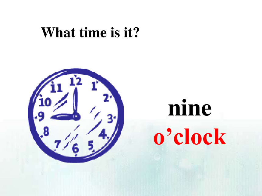 Unit 2  What time do you go to school? Section A Period 1 (1a – 2d) 课件