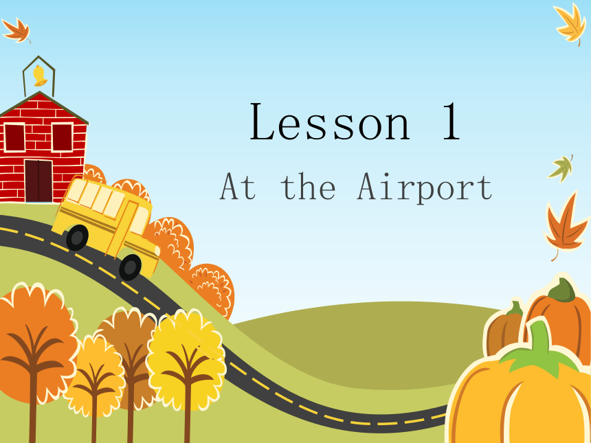Lesson 1 At the airport 课件