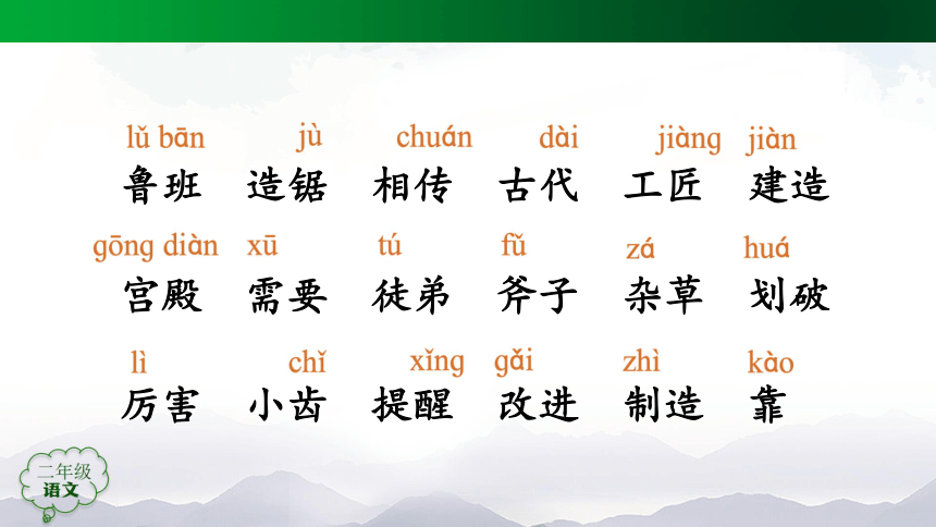 二年級語文 二年級語文魯班造 鋸 二年級語文 藉助漢語拼音讀課文,要