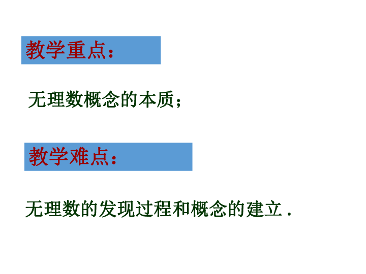 北京课改版八年级上册11.4 无理数与实数—无理数 课件（24张PPT）