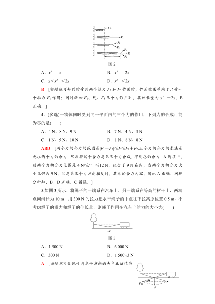 高中物理2019届沪科版力的合成与分解