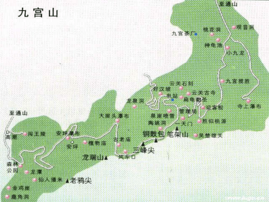 娄山关旅游地图图片