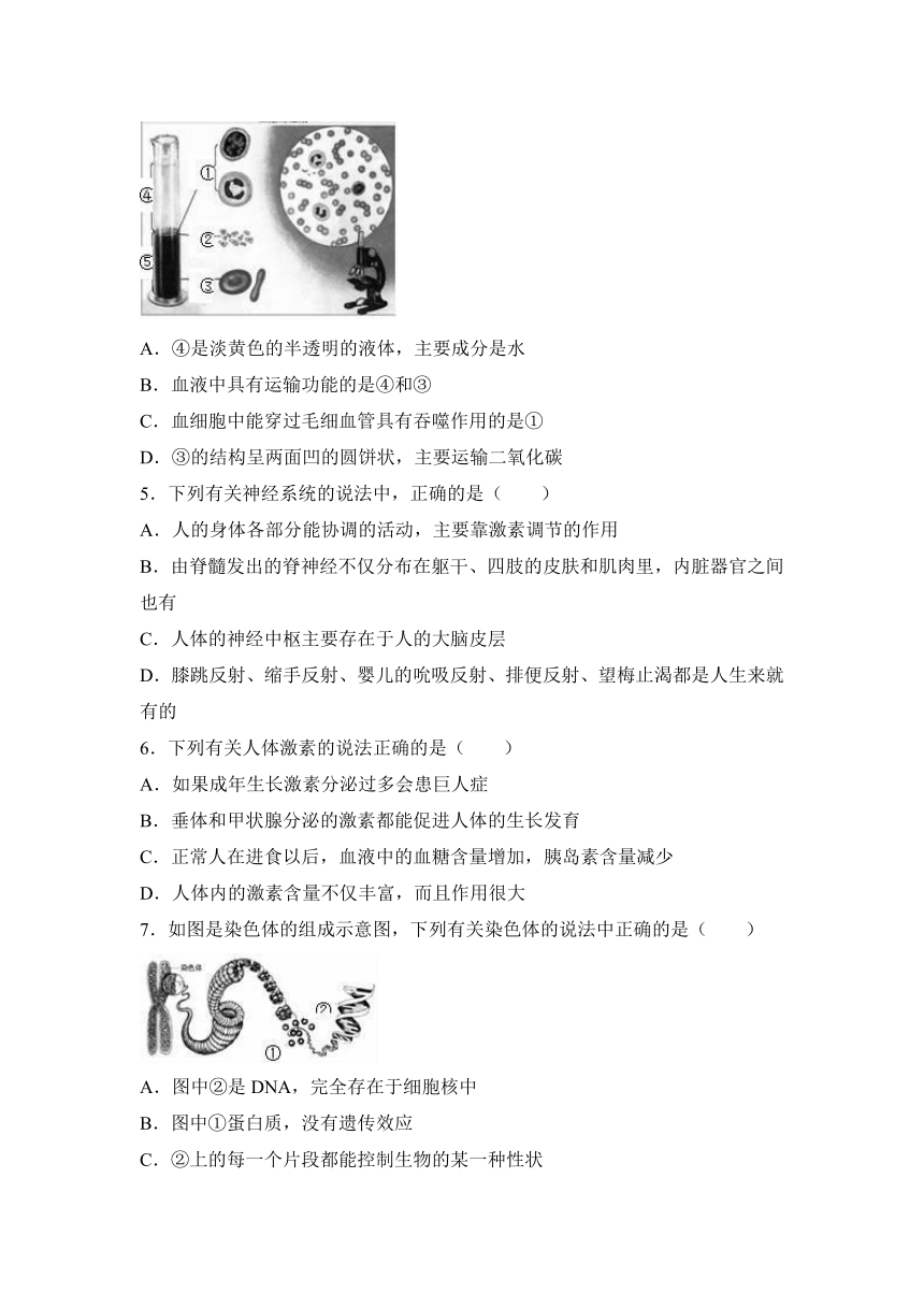 四川省德阳市2017年中考生物模拟试卷（解析版）