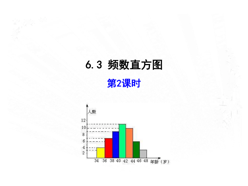 青岛版九年级数学下册6.3 频数直方图（第2课时）