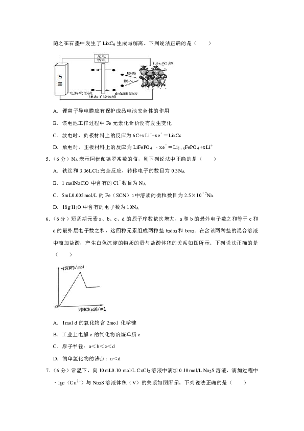 2019年河南省洛阳市高考化学四模试卷（解析版）