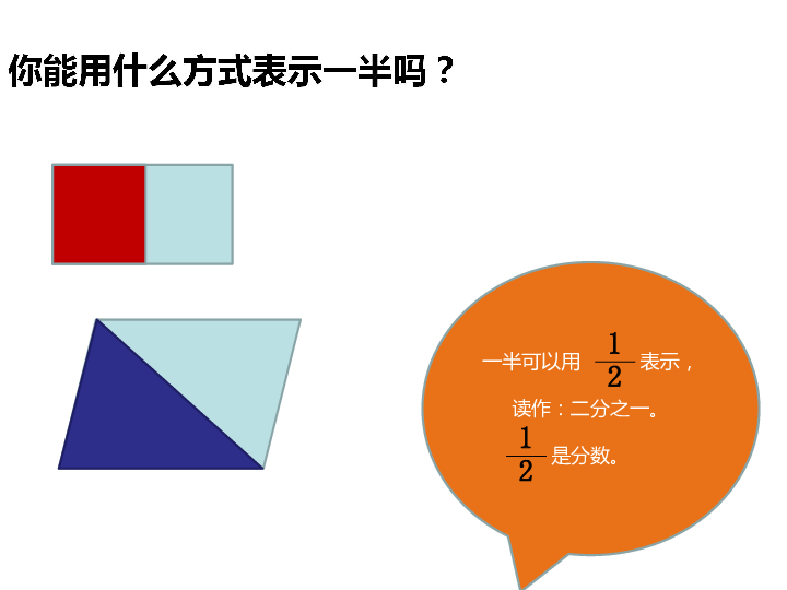 三年级下册数学课件6.1分数的初步认识   (共22张PPT)