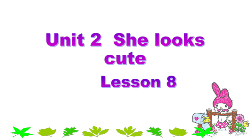 Unit2 She looks cute(Lesson8) 课件（共18张PPT）