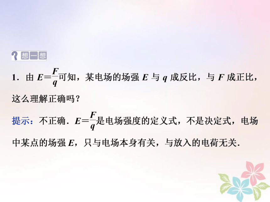 2018年高中物理第1章静电场第3节电场及其描述课件鲁科版选修3_1