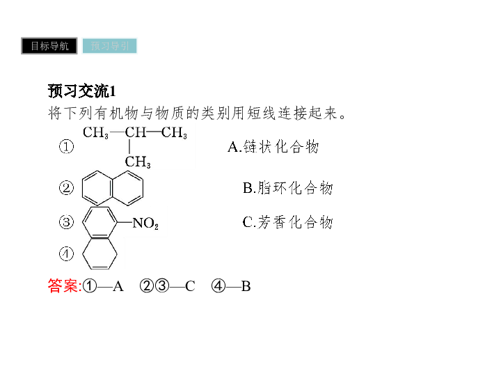 1.1 有机化合物的分类