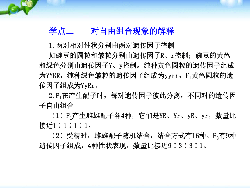 高中生物人教版必修二第一章第2节 孟德尔的豌豆杂交实验课件（33张PPT）