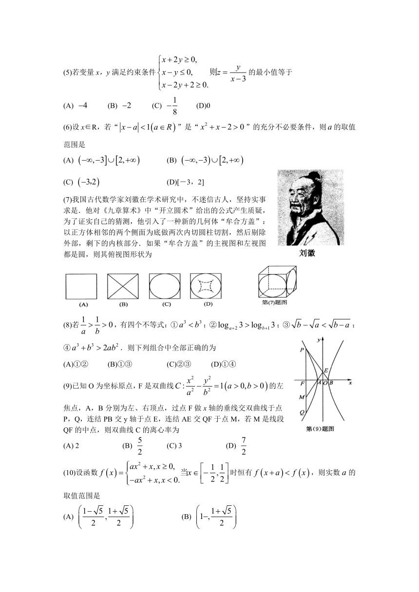 山东省济南市2017届高三一模考试数学（理）试题 Word版含答案