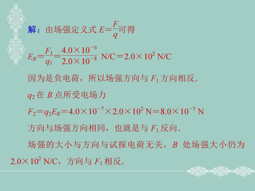 【优化方案】高二物理粤教版选修3-1全册精品课件 第一章电场 第3节 电场强度（共46张PPT）