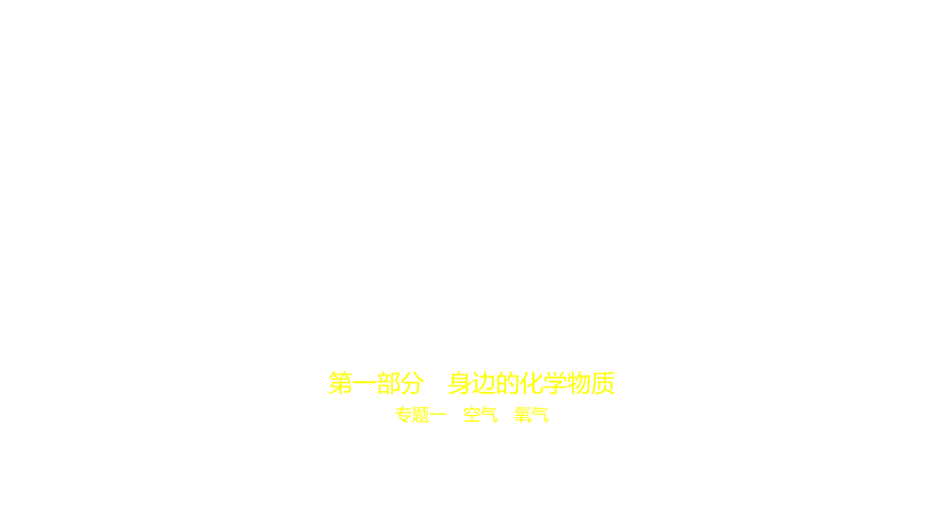 化学中考复习安徽专用 专题一　空气　氧气课件(ppt 共115张)