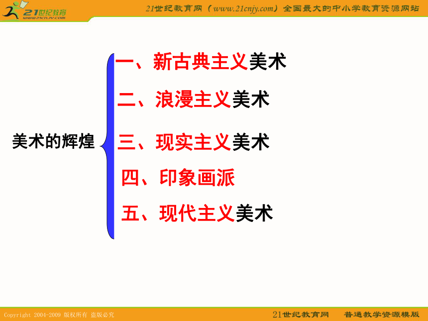 2010历史高考专题复习精品系列课件85：《世界美术的辉煌》