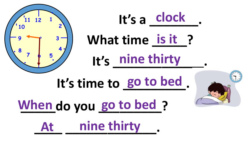 Unit 1 What time is it? Lesson 3 课件