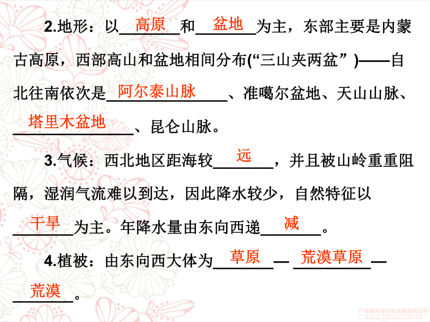 2018年中考地理总复习专题突破课件：专题十六西北地区(共62张PPT)