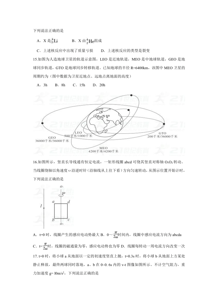 湖北省武汉市2018届高三毕业生四月调研测试理科综合试题