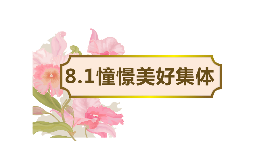 8.1 憧憬美好集体    课件(共19张PPT+视频)