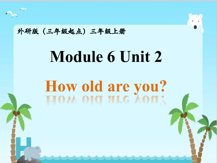 Module 6 Unit 2 How old are you? 课件 (共24张PPT)