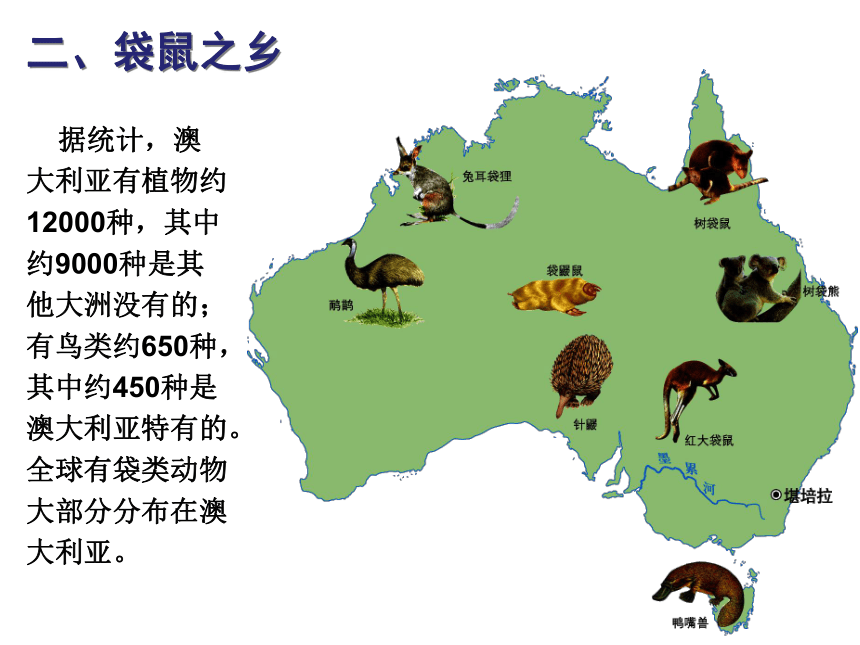 沪教版六年级地理7.1 独占一块大陆的国家——澳大利亚