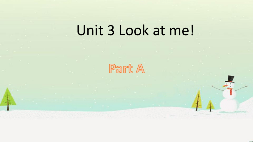 Unit 3 Look at me Part A 复习课件  45张