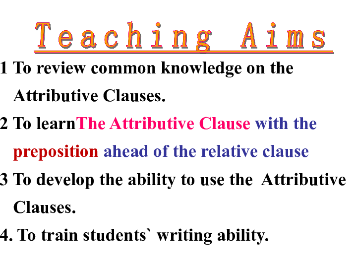 高考英语二轮专题复习：The Attributive Clause 定语从句课件（38张PPT）