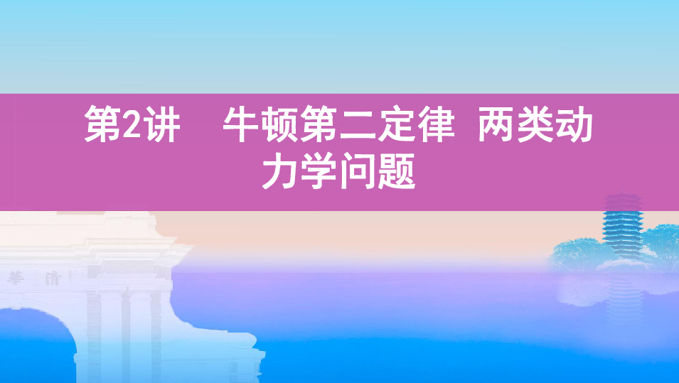 2020版高考物理（山西）一轮复习课件：第三章   02-第2讲　牛顿第二定律　两类动力学问题:60张PPT