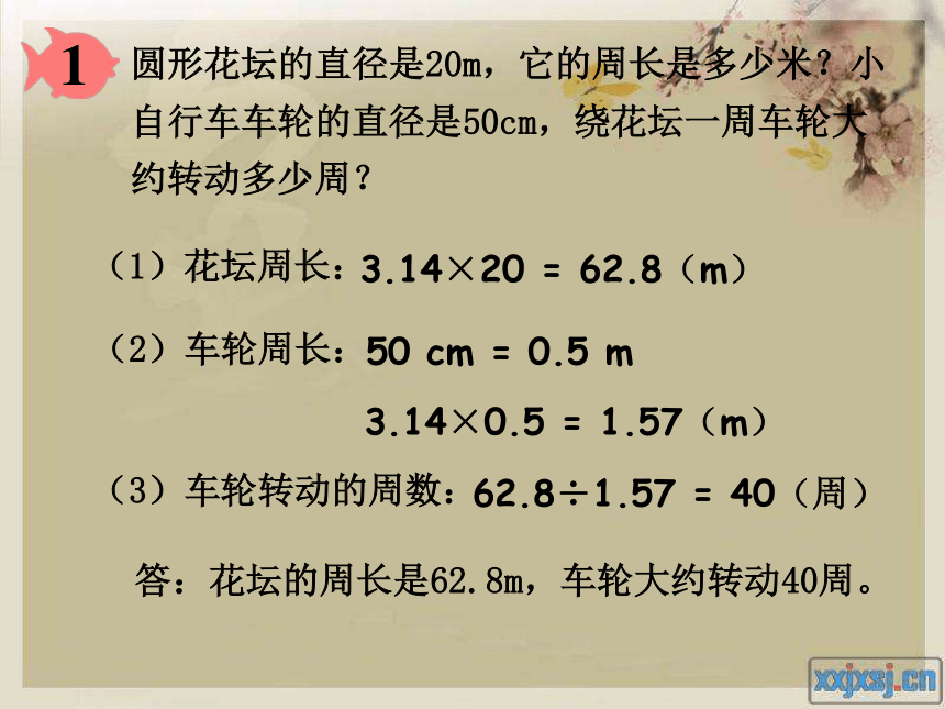 第四课时   圆的周长(例1)课件