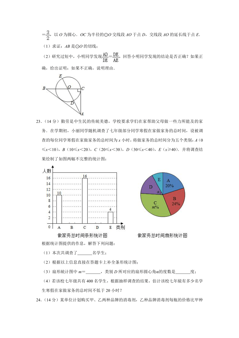 2020年贵州省黔南州中考数学试卷 （Word版 含解析）