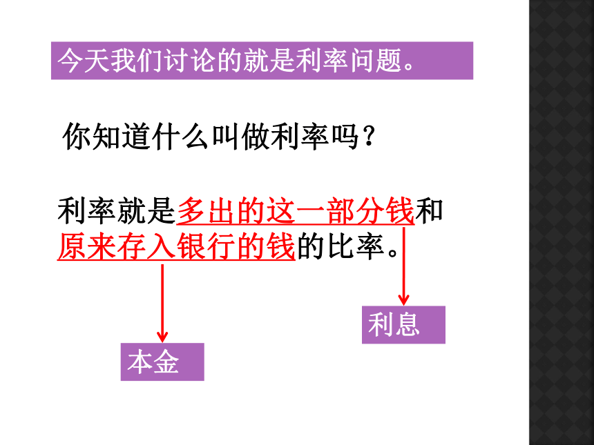 人教版六年级数学下册2.4 利率 课件