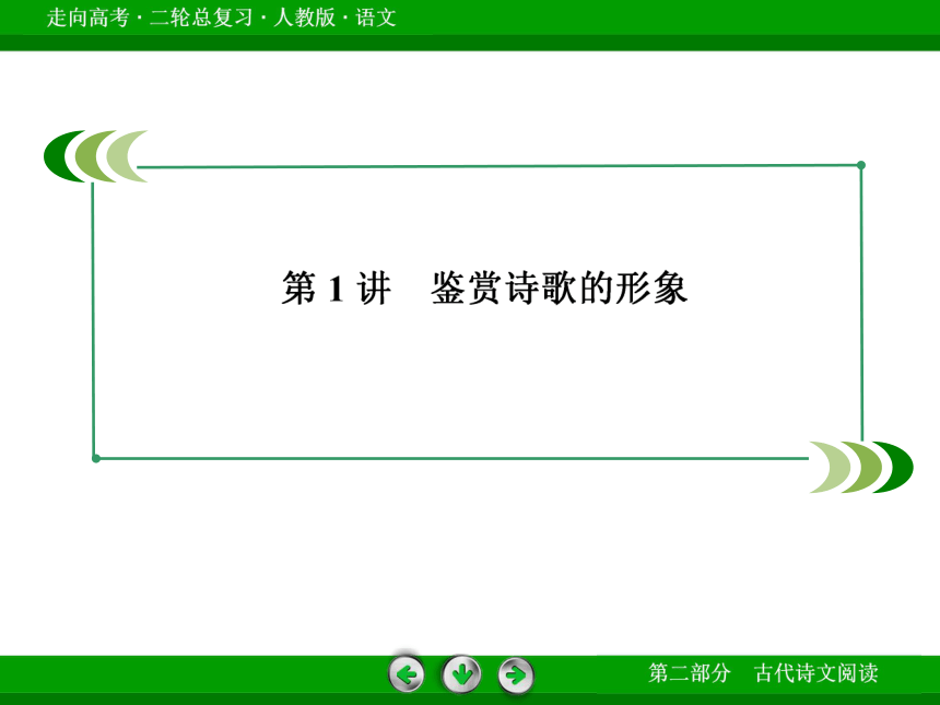 【走向高考】2014高三语文（人教版）二轮专题复习课件：鉴赏诗歌的形象（含13年高考真题，74张PPT）