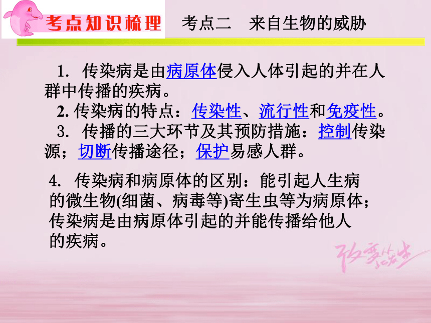 浙江省2018年中考科学系统复习专题11人、健康与环境