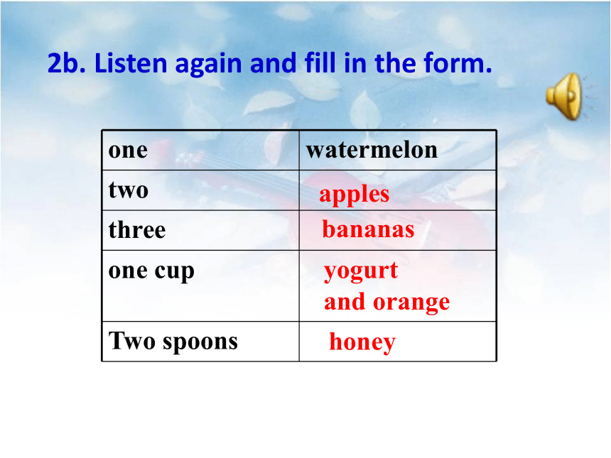 Unit 8 How do you make a banana milk shake?  (Section A 2a-2d)课件（15张）