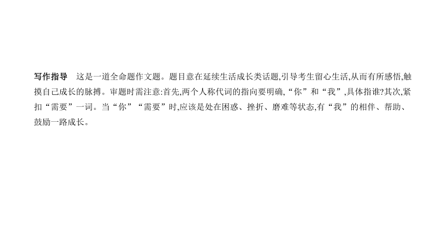 2021年语文中考复习江苏专用 专题十二　全命题作文课件（220张ppt）