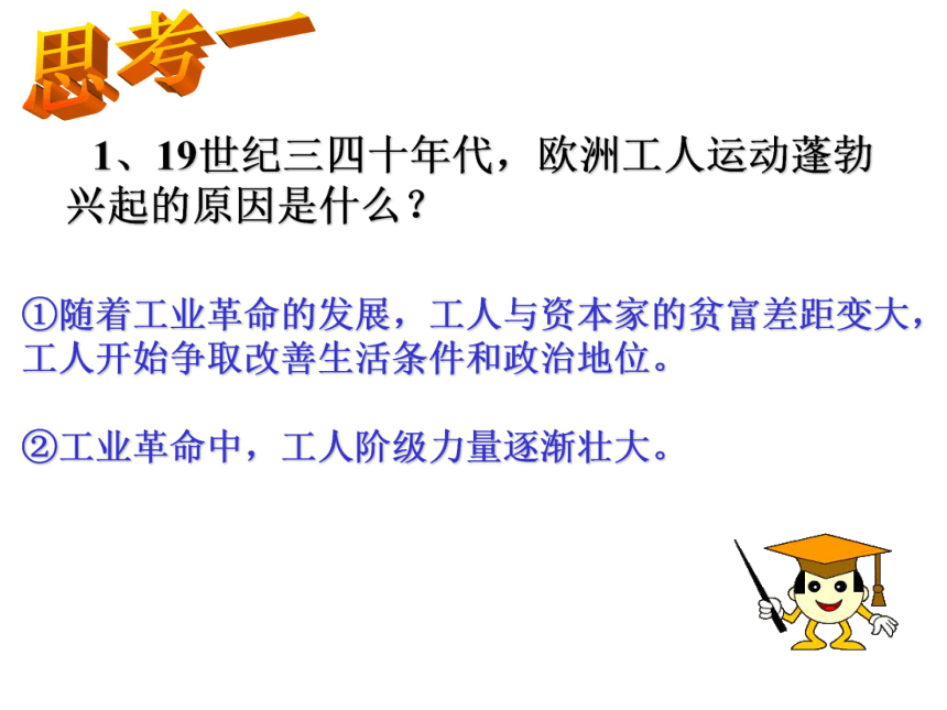 中图版九年级上册历史5.3《国际工人运动与马克思主义的诞生》课件 （共23张PPT）