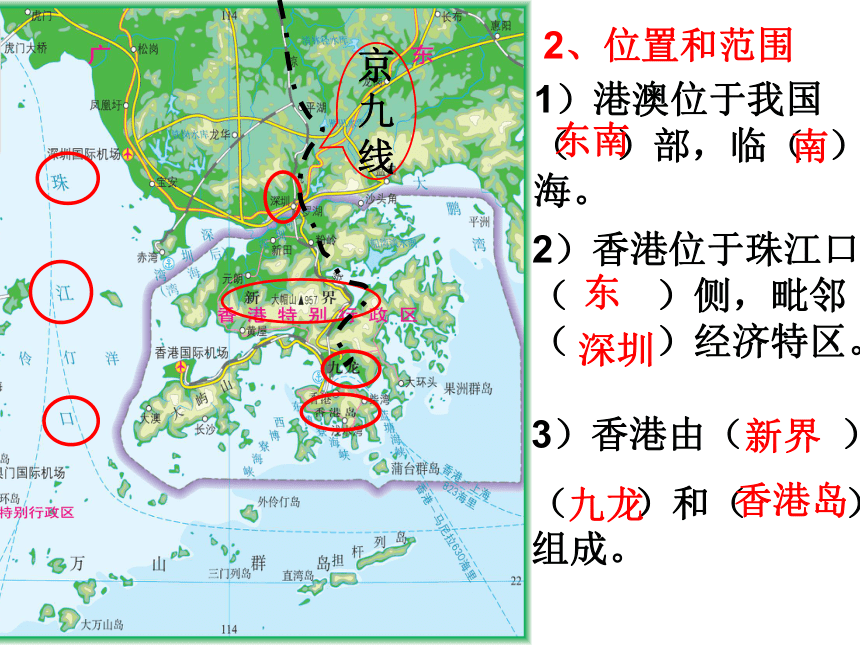 人教版（新课程标准）初中地理七年级下册第三节 “东方明珠”——香港和澳门 课件