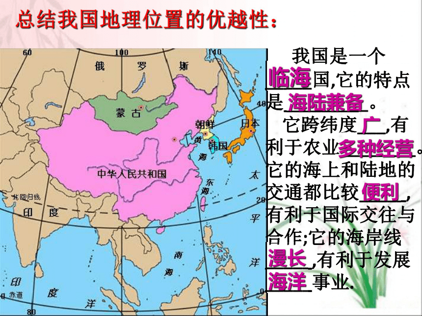 商务星球版八年级地理上册第一章第一节-辽阔的疆域教学课件 （共23张PPT）