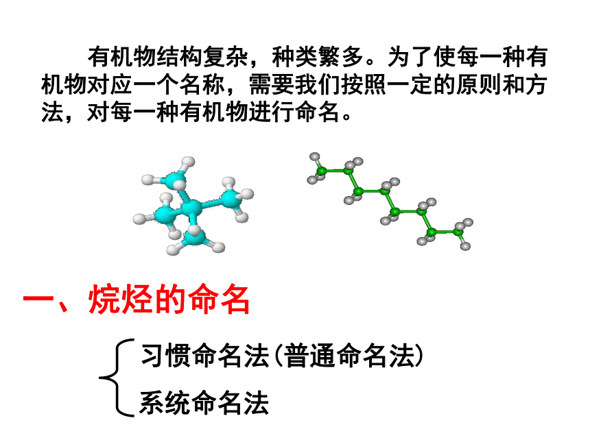 人教版选修5高中化学第三节-有机化合物的命名(31张PPT)