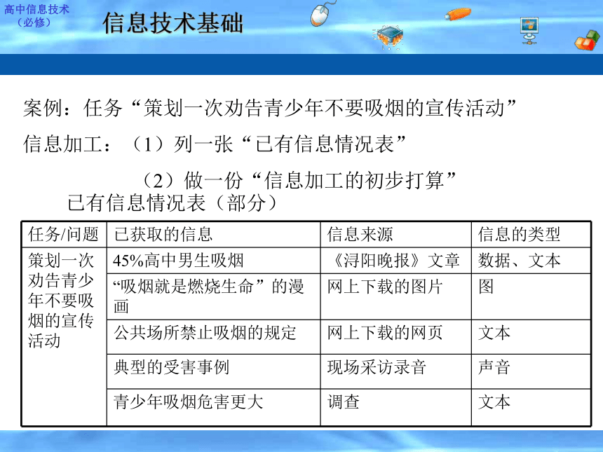 江西省安义中学高中信息技术课件：信息的加工与表达（共33张PPT）