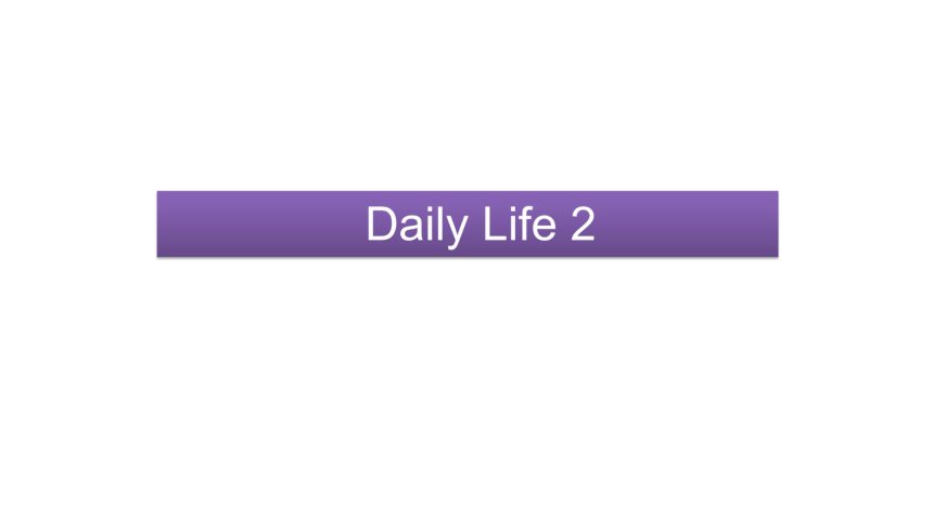 Unit 3 Daily Life Lesson 2 课件