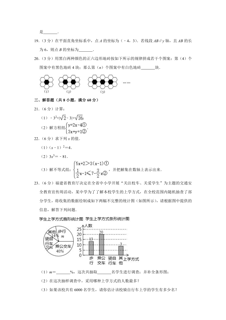 2019-2020学年黑龙江省佳木斯市桦南县七年级（下）期末数学试卷 (word 解析版)