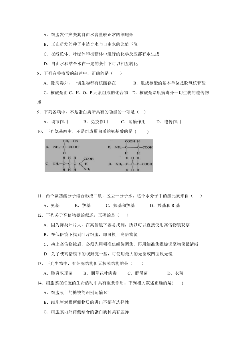 山东省济南一中2016-2017学年高二下学期期中考试生物（理）试卷