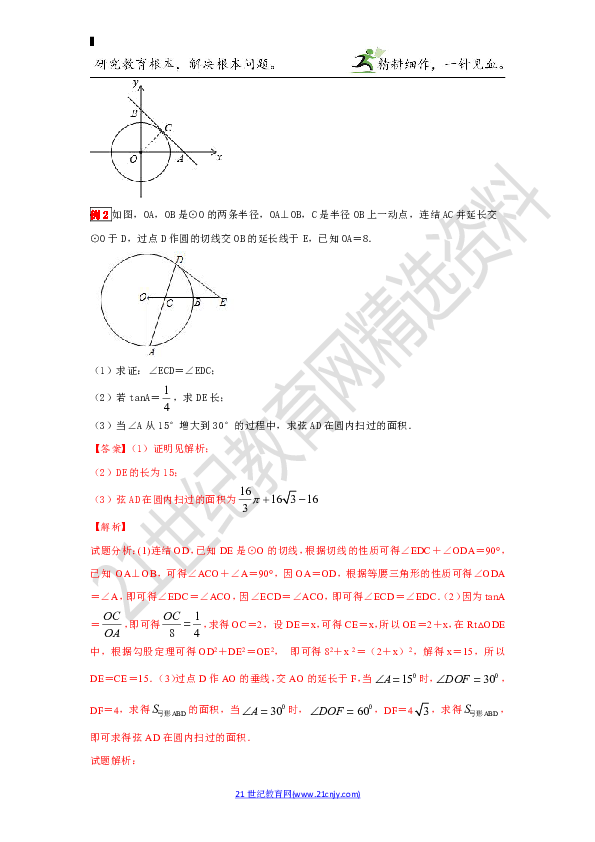 【备考2020高频考点剖析】专题24 平面几何之直线与圆的位置关系问题试卷（解析版）