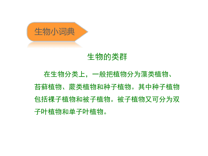 蘇科版七下生物第五單元第14章生物的命名和分類第2節生物檢索表講授