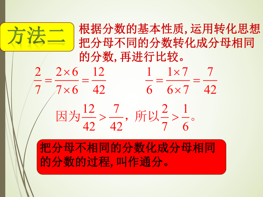 数学五年级上北师大版5.9分数的大小课件（25张）