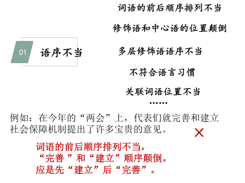 2021年中考语文二轮 基础知识专项之病句 课件（28张PPT）