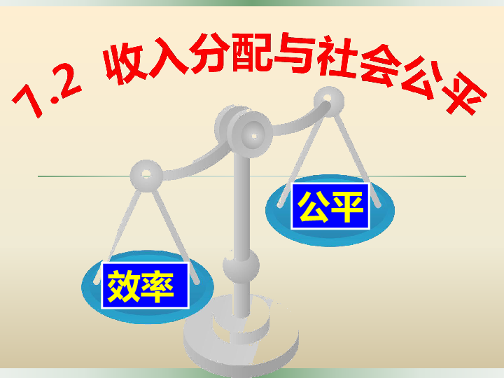 人教版高中政治必修一7.2收入分配与社会公平 课件共31张PPT